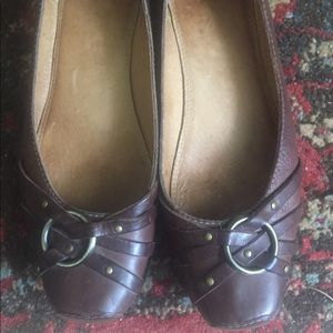 Frye Anna flats with Harness ring